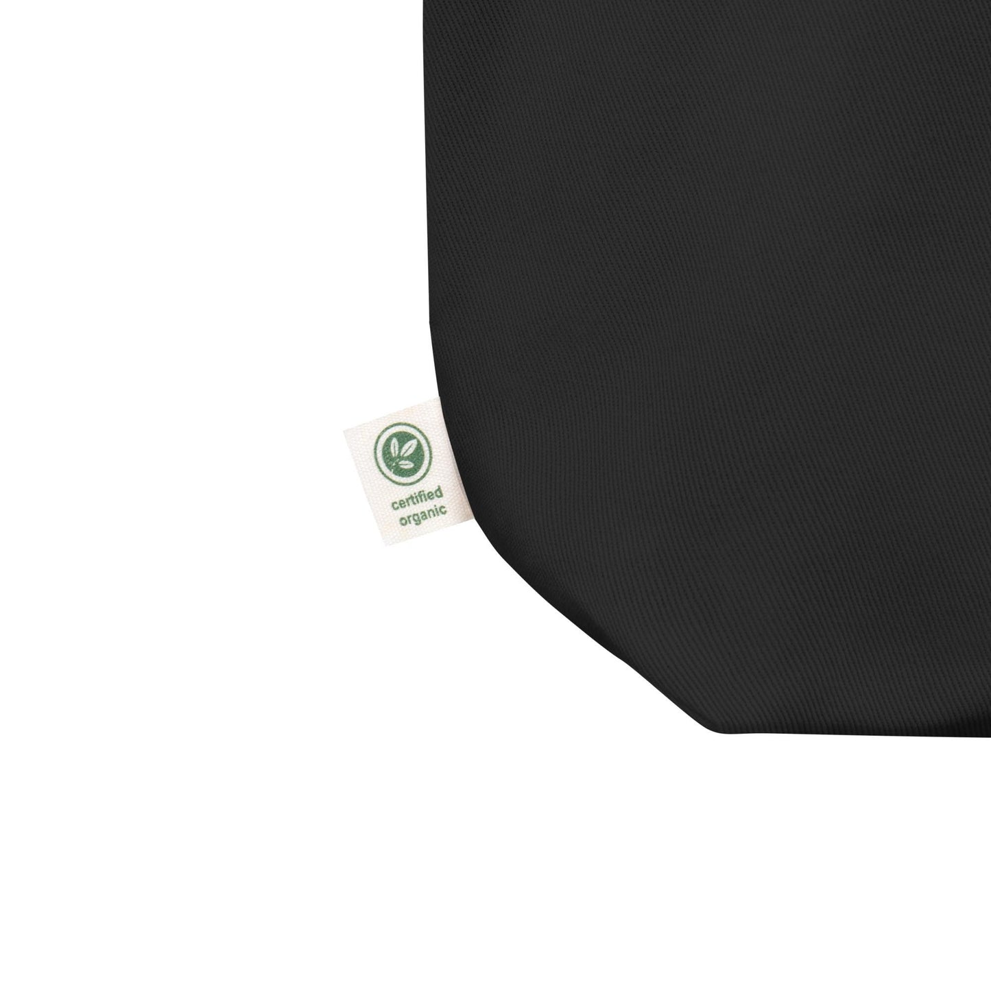 Deux Doodles Logo Tote Bag | Minimalist Black Canvas Bag | Halloween Edition