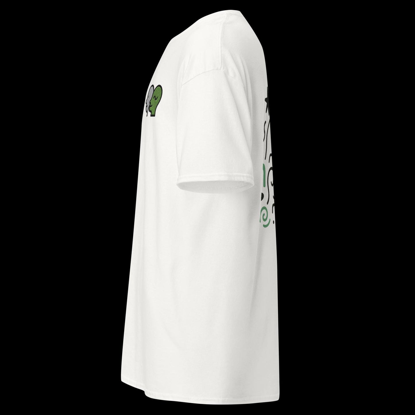 Unisex Classic Tee | Minimalist Abstract Doodle Design | Deux Doodles Embroidered Streetwear