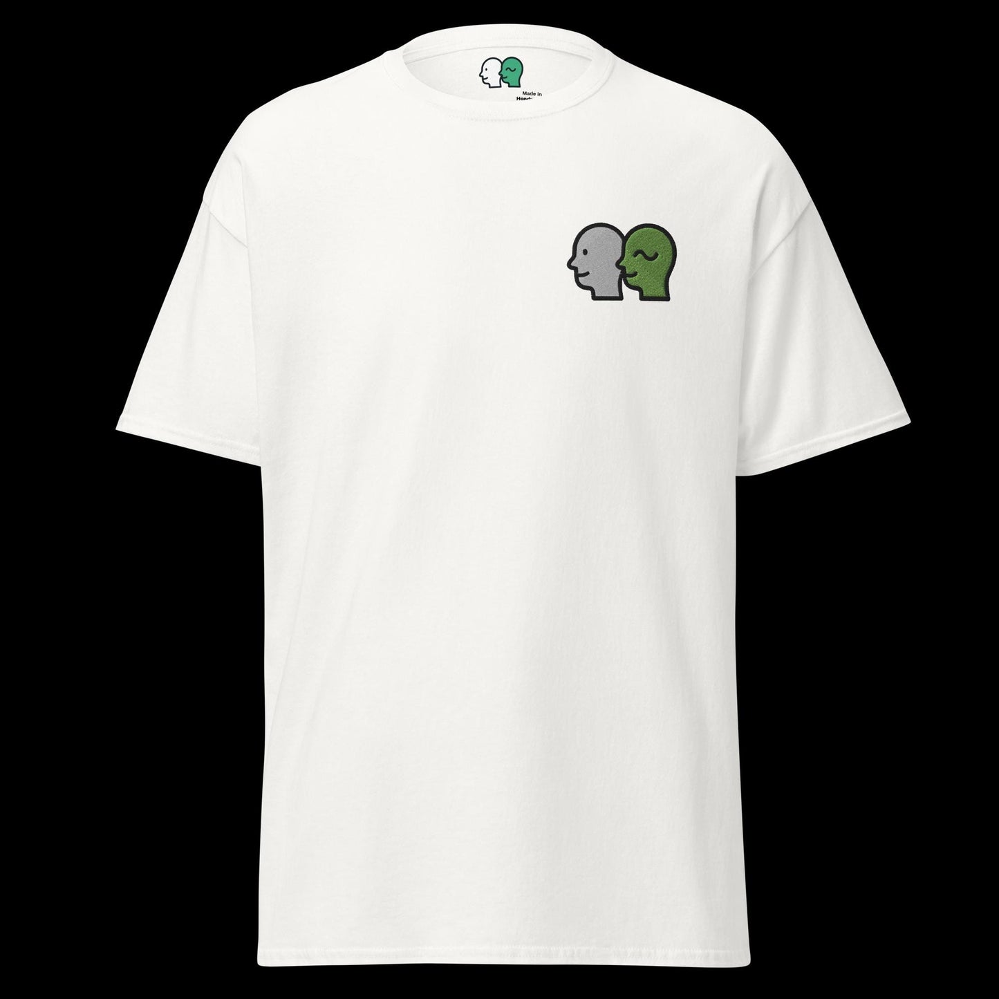 Unisex Classic Tee | Minimalist Abstract Doodle Design | Deux Doodles Embroidered Streetwear