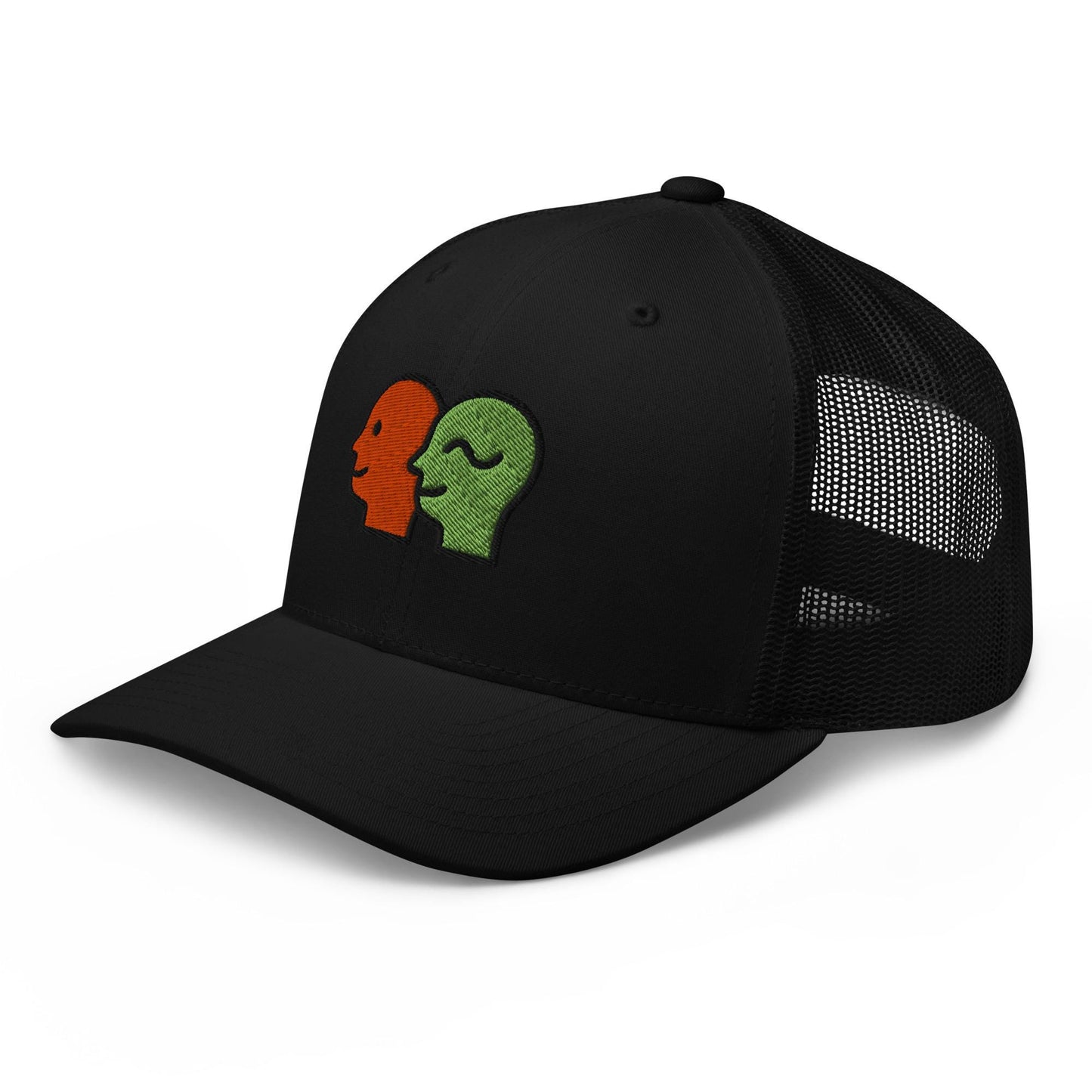 Halloween Doodle Trucker Cap | Deux Doodles Limited Edition | Black Mesh Hat