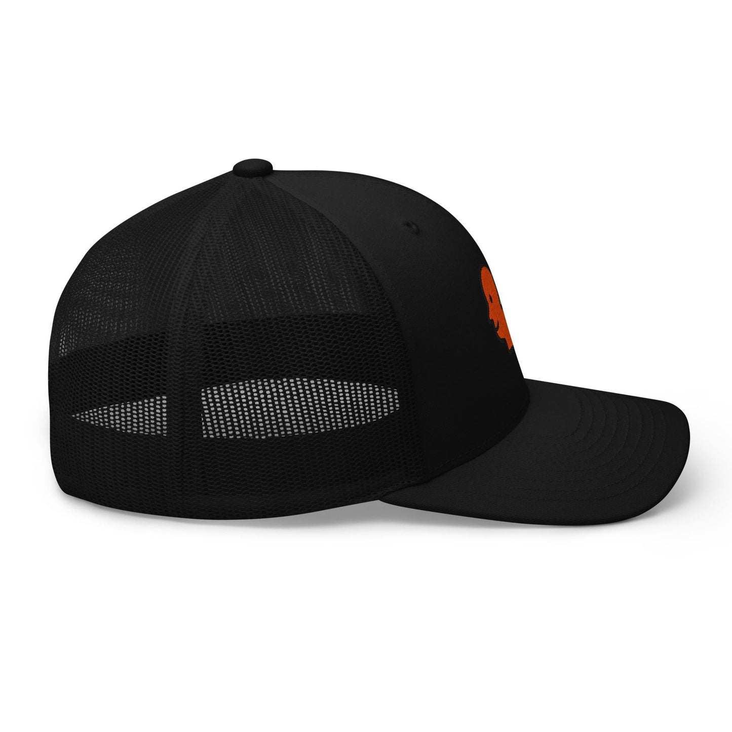 Halloween Doodle Trucker Cap | Deux Doodles Limited Edition | Black Mesh Hat