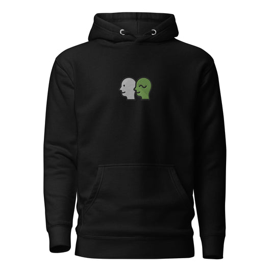Unisex Hoodie | Embroidered Deux Doodles Logo | Minimalist Streetwear